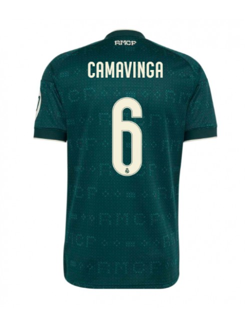 Muži Futbalové oblečenie Real Madrid Eduardo Camavinga #6 2026-27 Krátky Rukáv - Preč Muži Futbalové oblečenie Real Madrid Eduardo Camavinga #6 2026-27 Krátky Rukáv - Preč